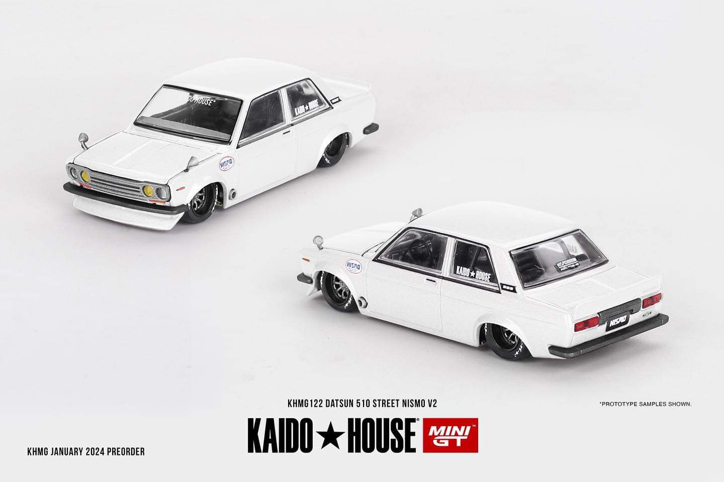 Mini GT x Kaido House 1/64 - Datsun 510 Street Nismo V2 White