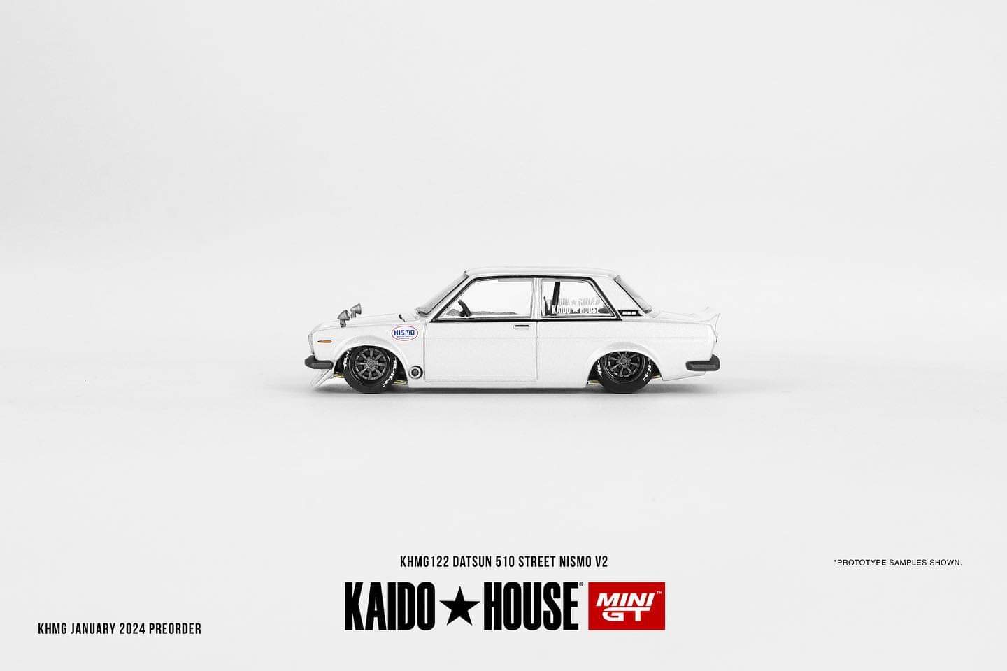 Mini GT x Kaido House 1/64 - Datsun 510 Street Nismo V2 White