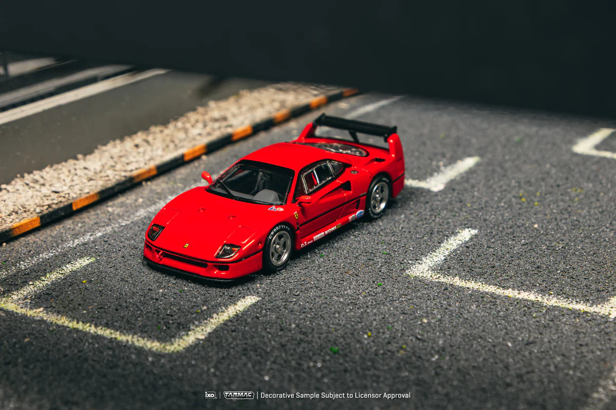 Tarmac Works x iXo Models 1/64 - Ferrari F40 Red - ROAD64