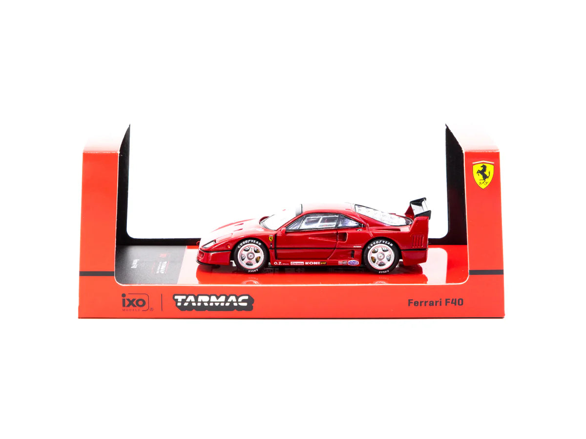 Tarmac Works x iXo Models 1/64 - Ferrari F40 Red - ROAD64