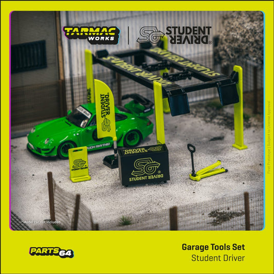 Tarmac Works 1/64 - Garage Tools set Student Driver Accessories