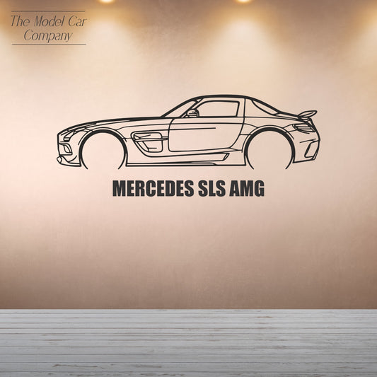 Wall Art Silhouette - Mercedes SLS AMG