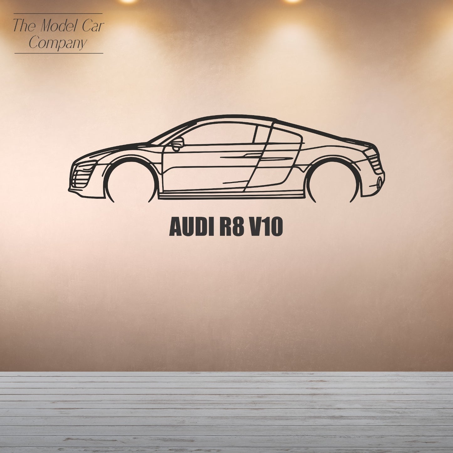 Wall Art Silhouette - Audi R8 V10