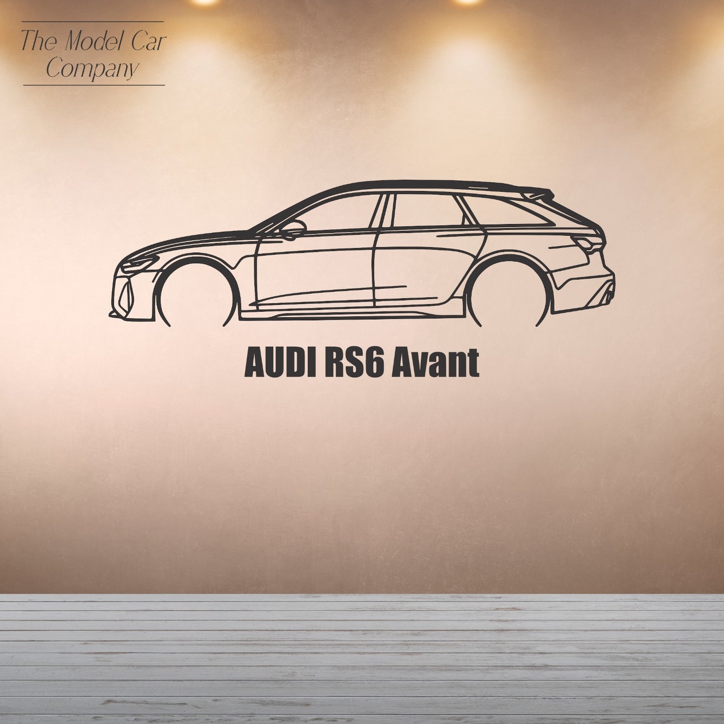 Wall Art Silhouette - Audi RS6 Avant