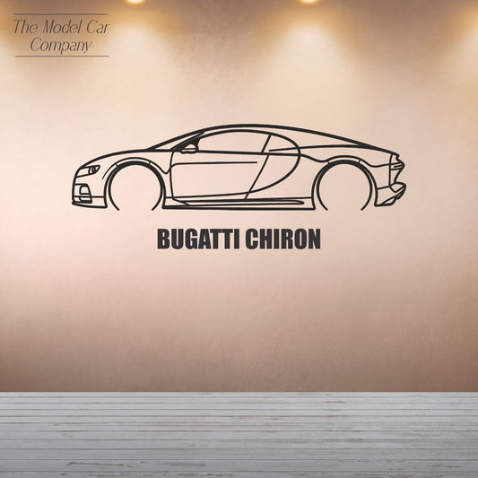 Wall Art Silhouette - Bugatti Chiron