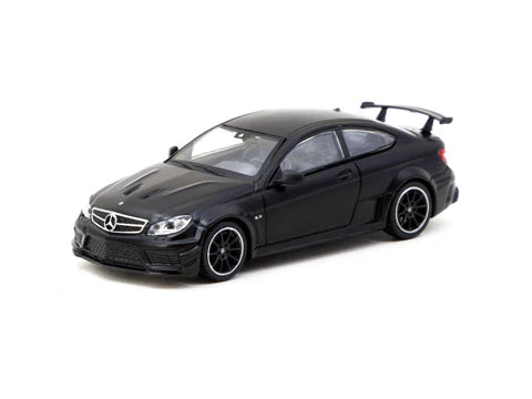 Tarmac Works 1/64 - Mercedes-Benz C 63 AMG Coupé Black Series Matte Black - GLOBAL64