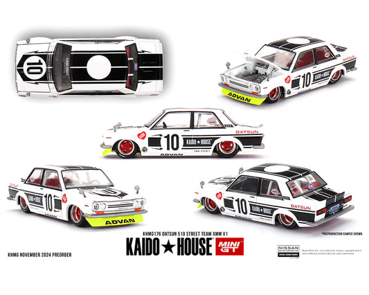 Mini GT x Kaido House 1/64 - Datsun 510 Street Team XMM V1