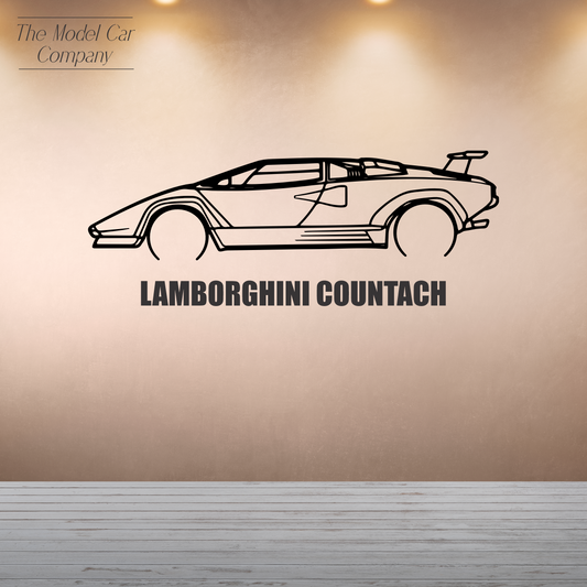 Wall Art Silhouette - Lamborghini Countach