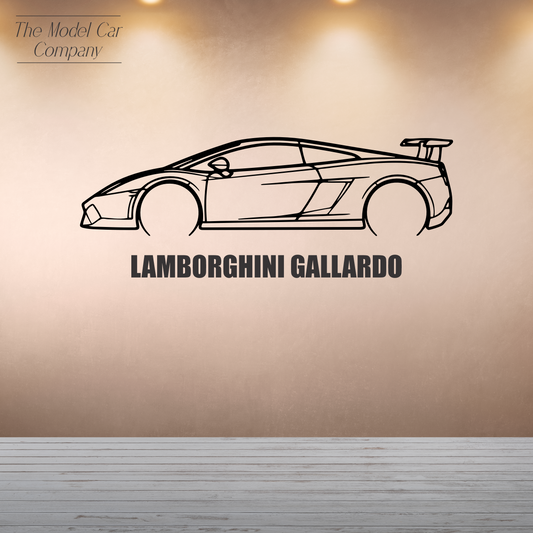 Wall Art Silhouette - Lamborgini Gallardo