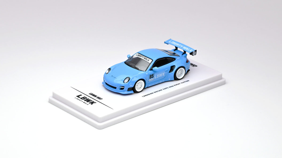 Inno64 1/64 - Porsche LBWK 997 Light Blue Canadian Diecast Expo 2026 Event Edition