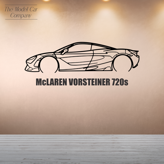 Wall Art Silhouette - McLaren Vorsteiner 720s