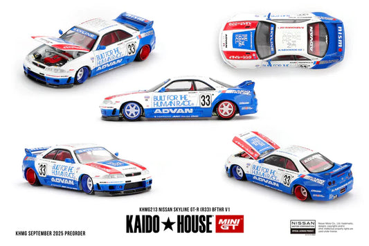 Mini GT x Kaido House 1/64 - Nissan Skyline GT-R (R33) BFTHR V1
