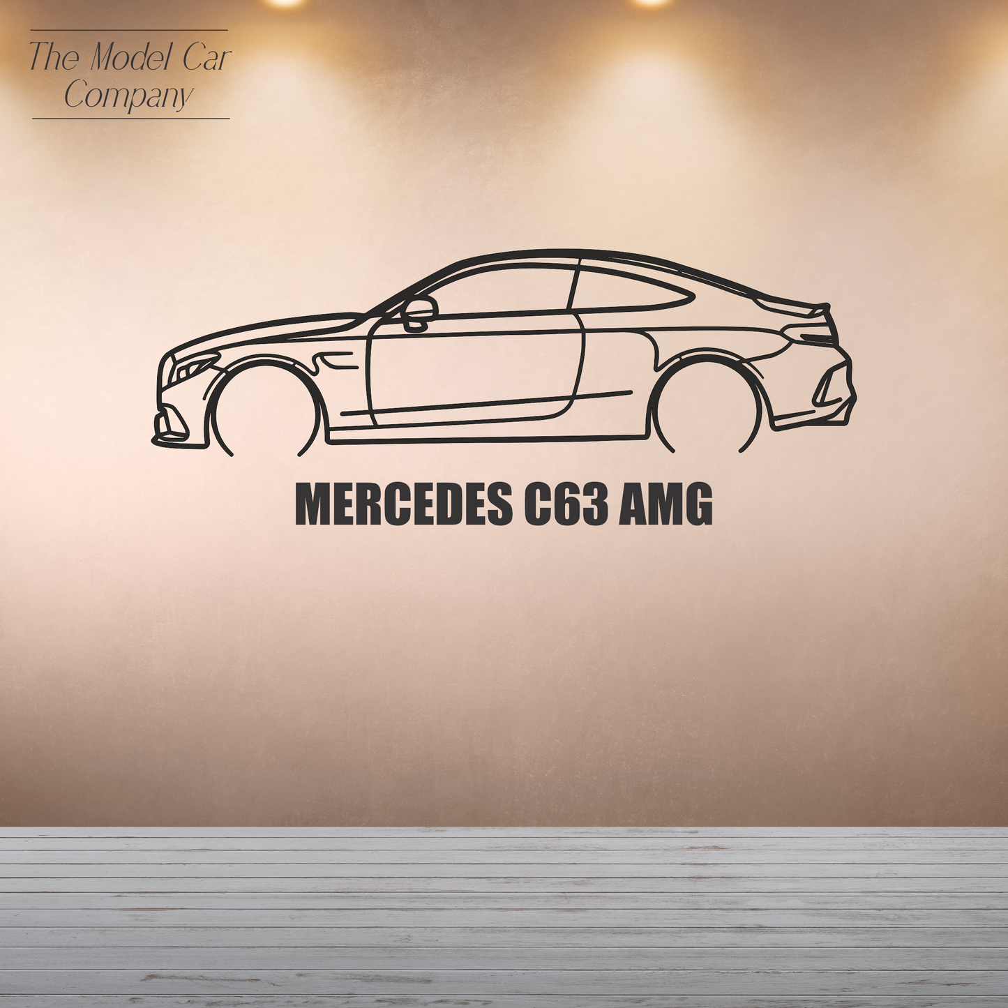 Wall Art Silhouette - Mercedes C63 AMG