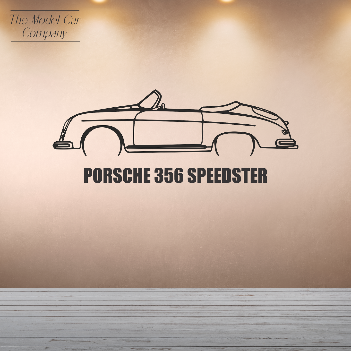 Wall Art Silhouette - Porsche 356 Speedster