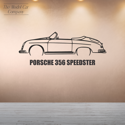 Wall Art Silhouette - Porsche 356 Speedster