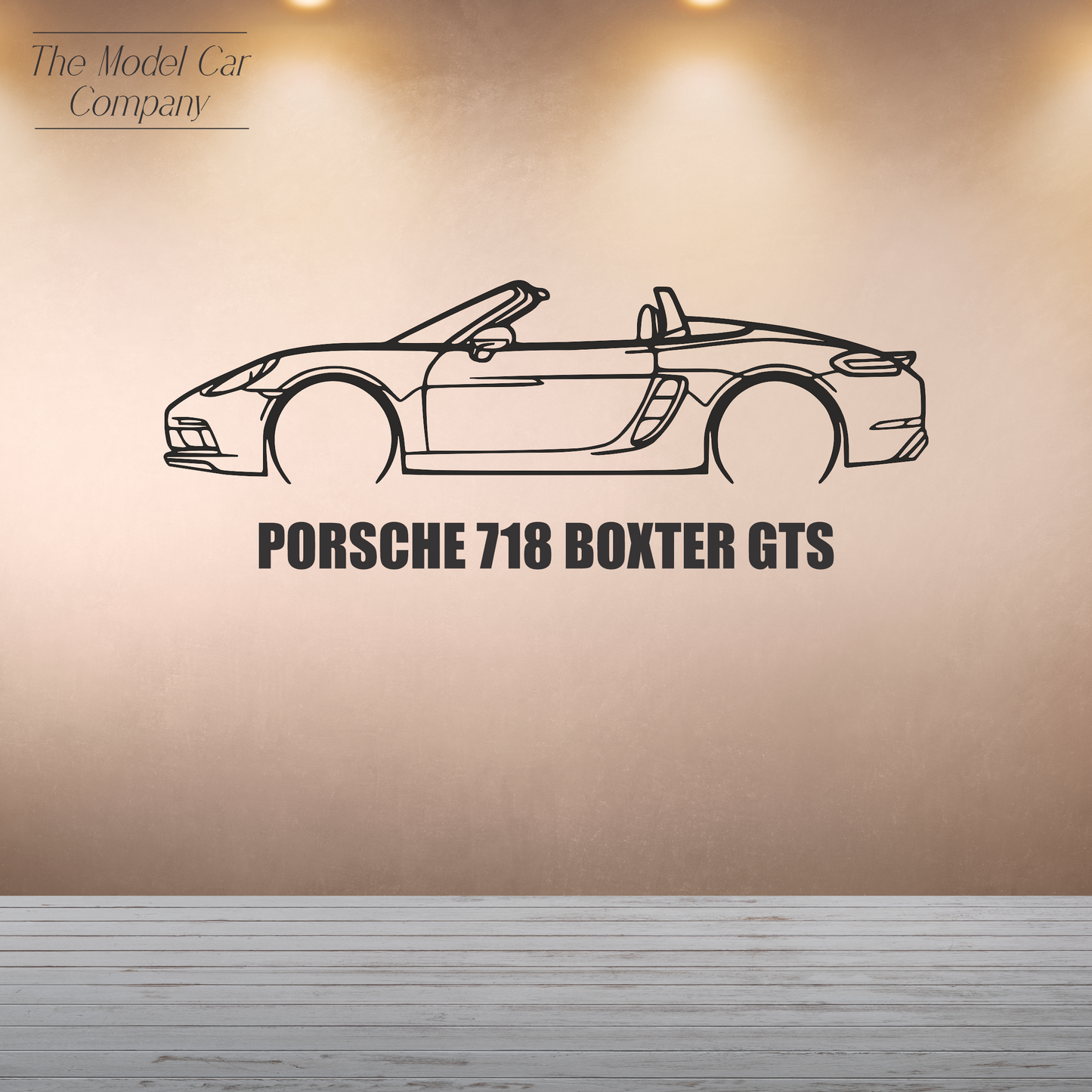 Wall Art Silhouette - Porsche 718 Boxter GTS