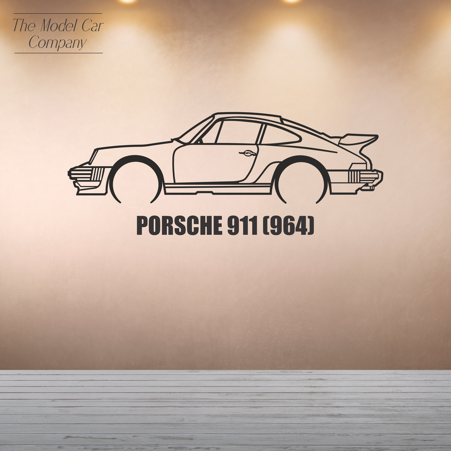 Wall Art Silhouette - Porsche 911 (964)