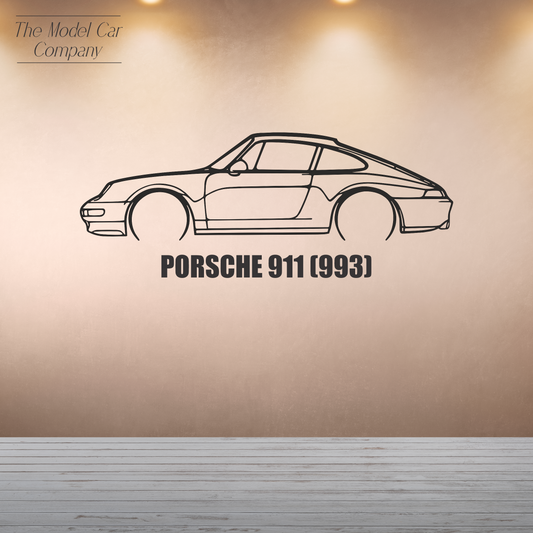 Wall Art Silhouette - Porsche 911 (993)