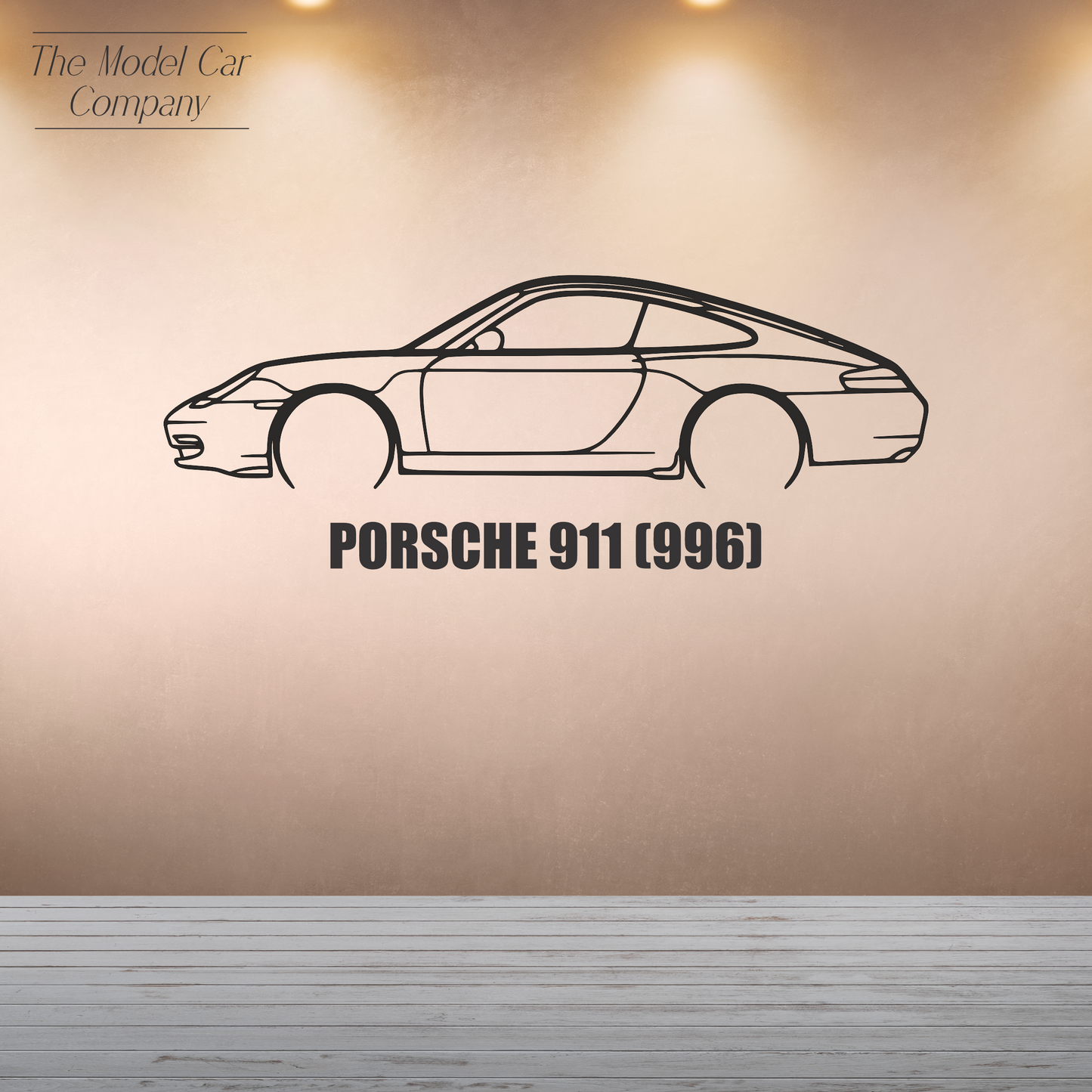 Wall Art Silhouette - Porsche 911 (996)