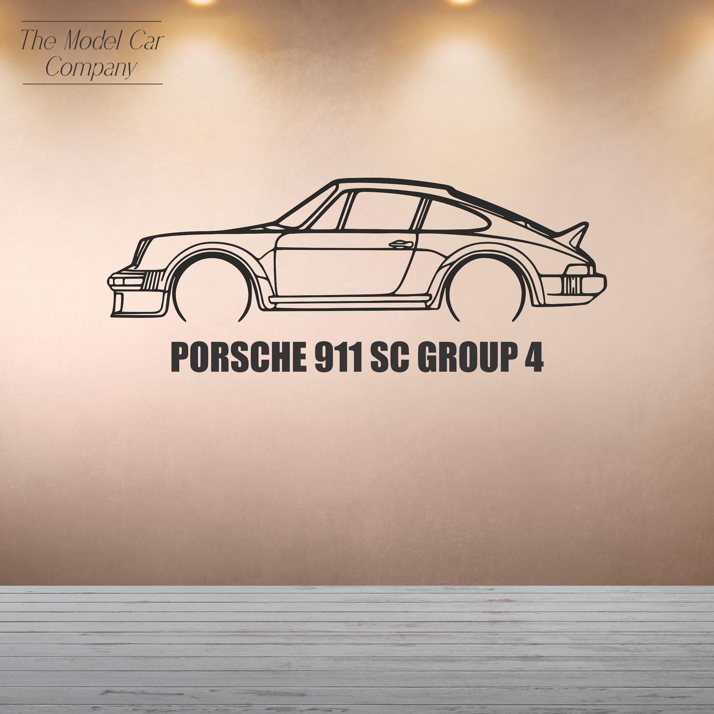 Wall Art Silhouette - Porsche 911 SC Group 4