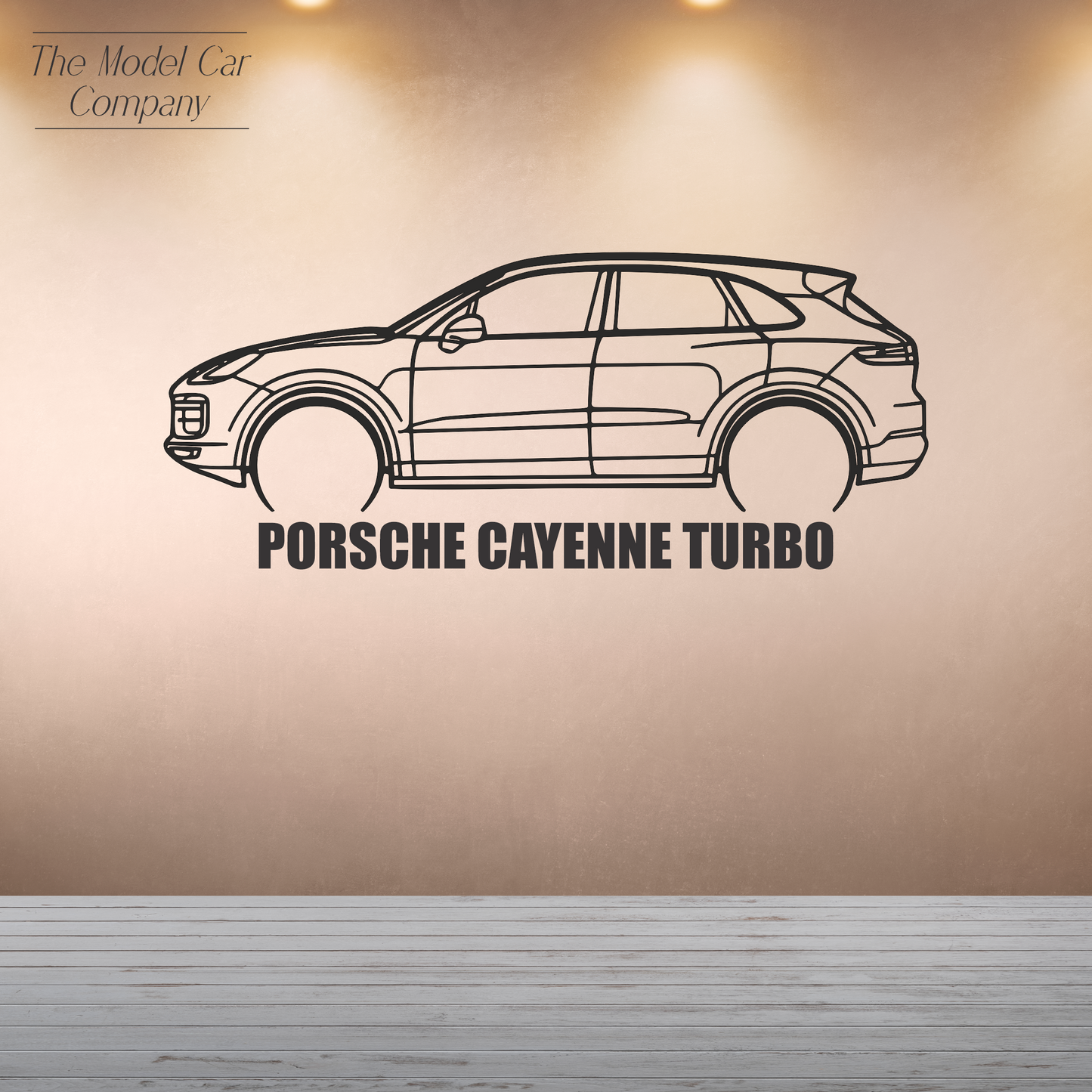 Wall Art Silhouette - Porsche Cayenne Turbo