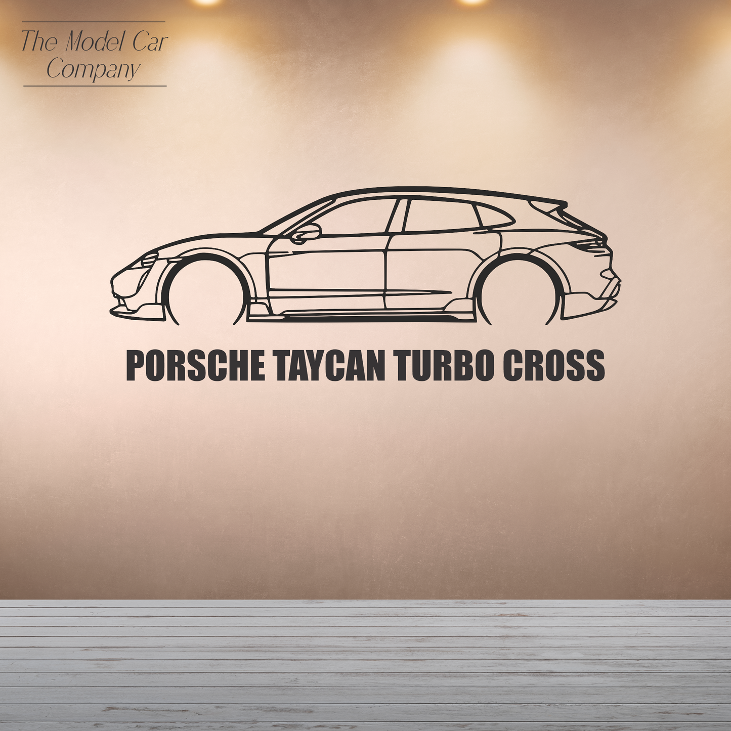 Wall Art Silhouette - Porsche Taycan Turbo Cross