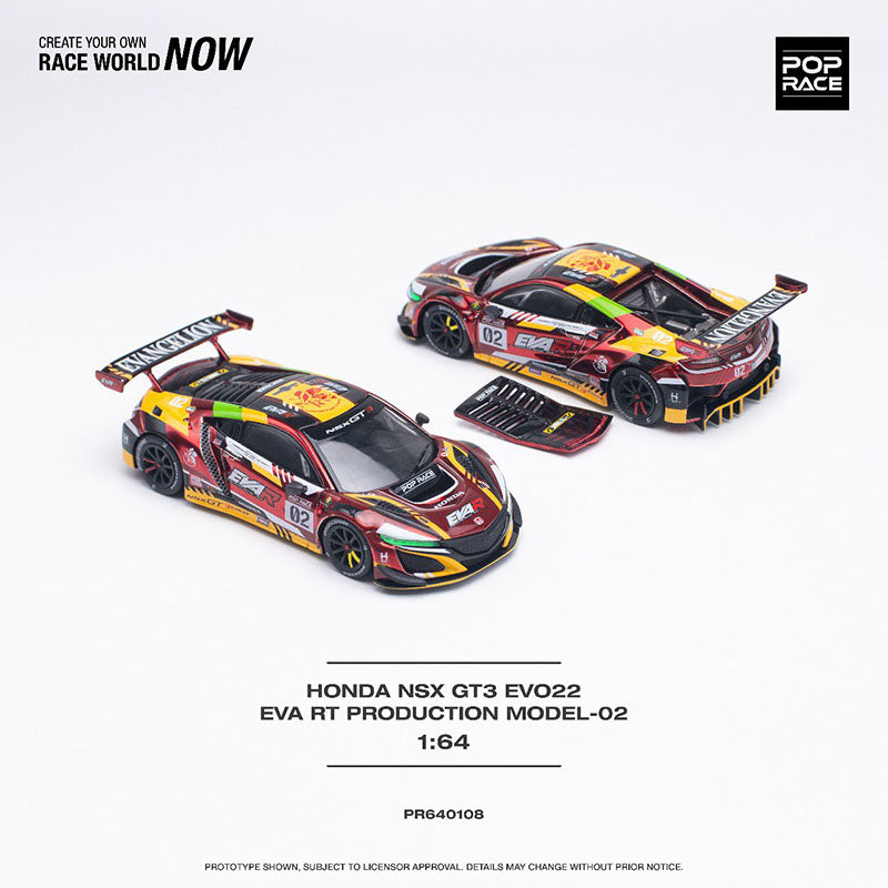 Pop Race 1/64 - HONDA NSX GT3 EVO22 EVA RT Production Model-02