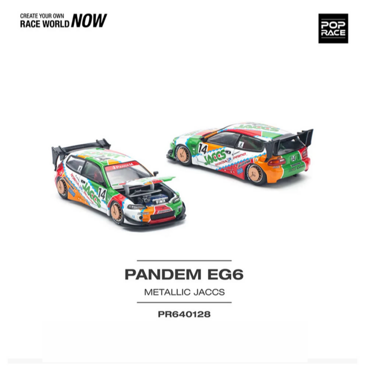 Pop Race 1/64 - Pandem Civic EG6 V1.5 Jaccs