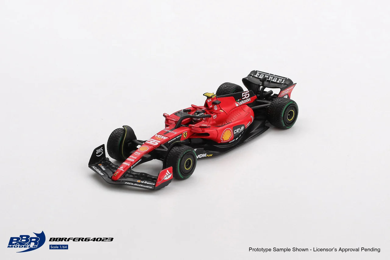 BBR 1/64 - Ferrari SF23 #55 C Sainz 2023 Monaco GP