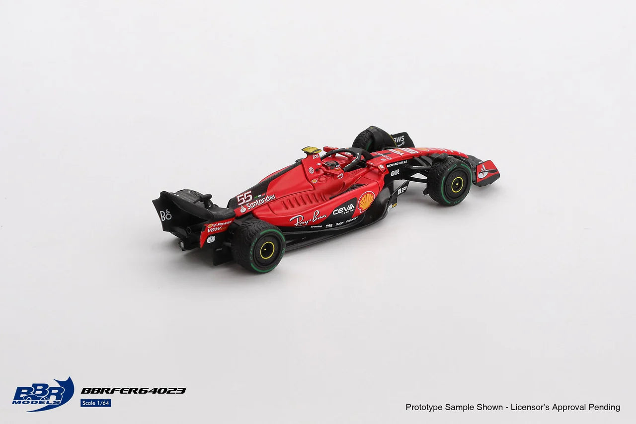 BBR 1/64 - Ferrari SF23 #55 C Sainz 2023 Monaco GP