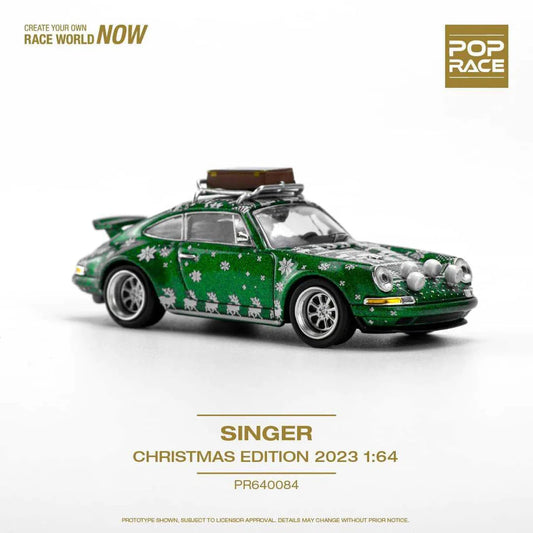 Pop Race 1/64 - Porsche Singer Christmas Edition 2023