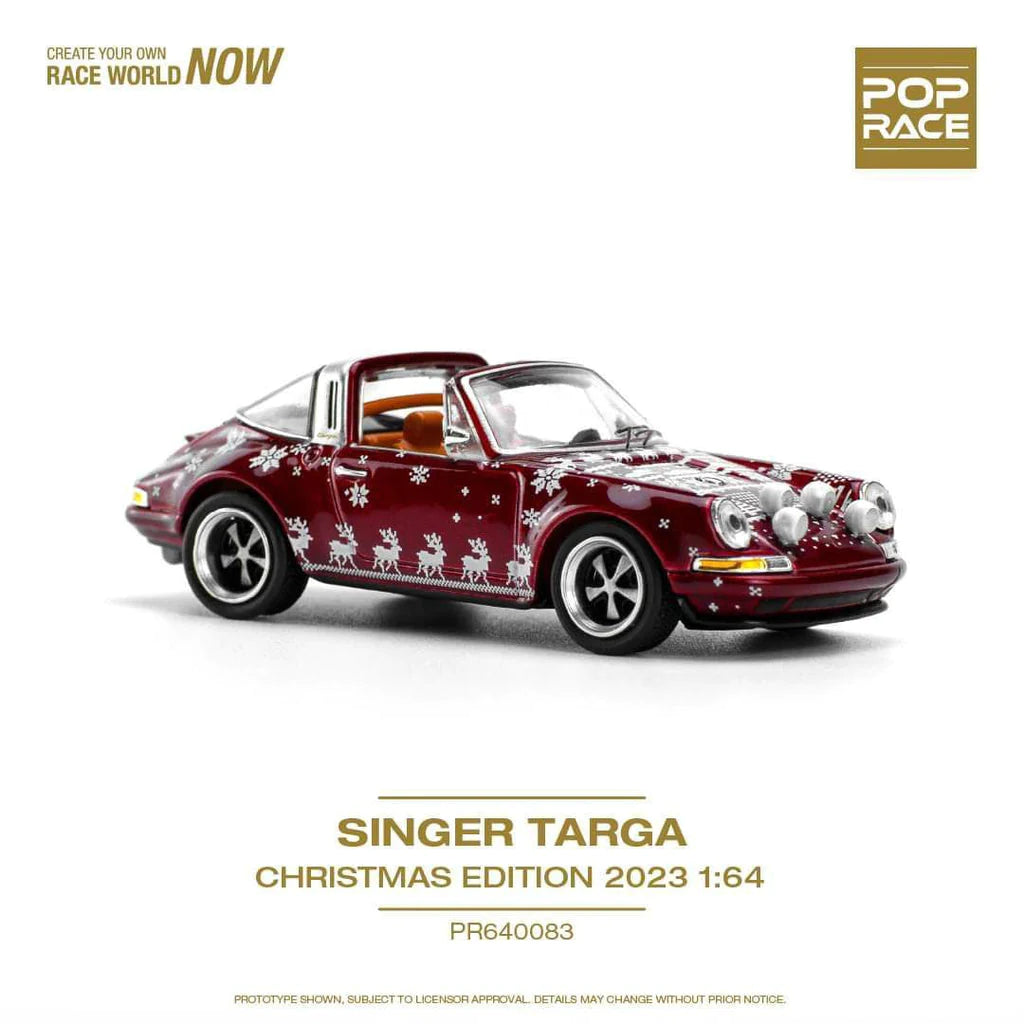 Pop Race 1/64 - Porsche Singer Targa Christmas Edition 2023