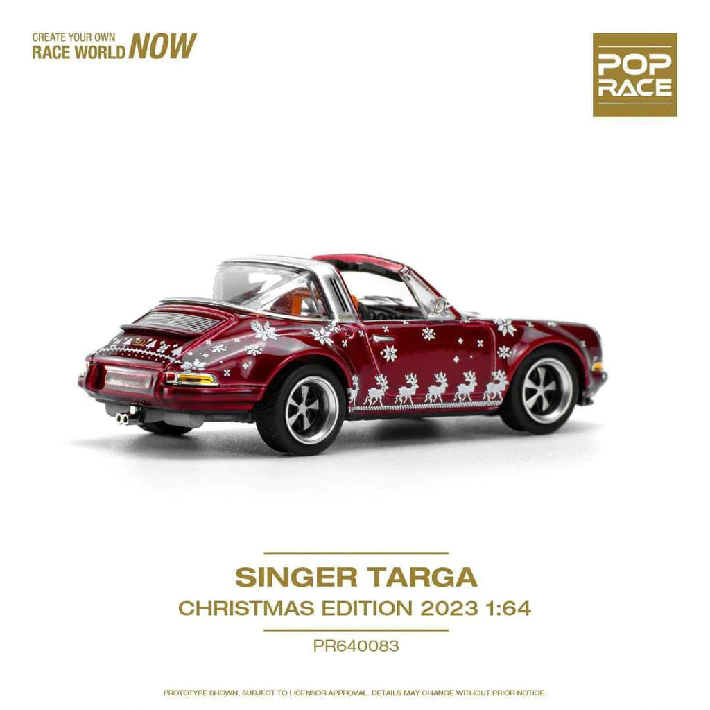 Pop Race 1/64 - Porsche Singer Targa Christmas Edition 2023