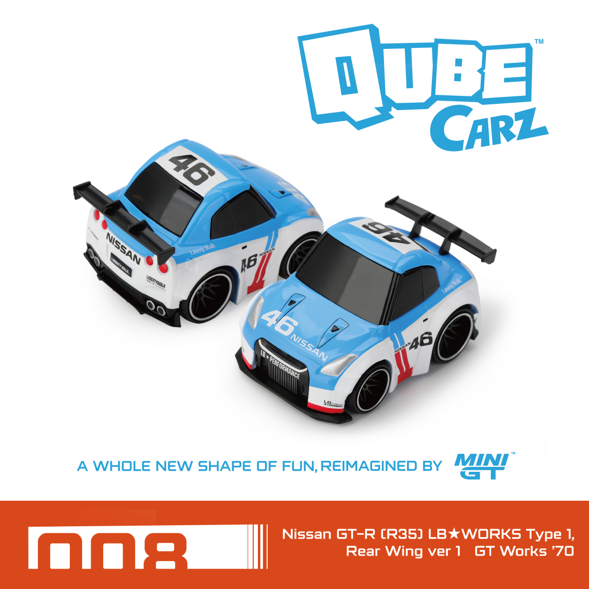 Mini GT 1/64 - Qube Carz Series 2 Liberty Walk Assortment (Set of 3 Sealed Case)