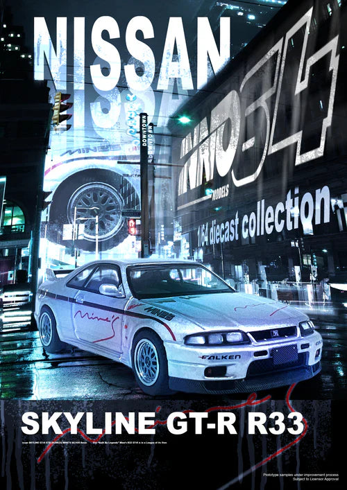 Inno64 1/64 - Nissan Skyline GT-R N1 (R33) Tuned by "Mine's" Sonic Silver