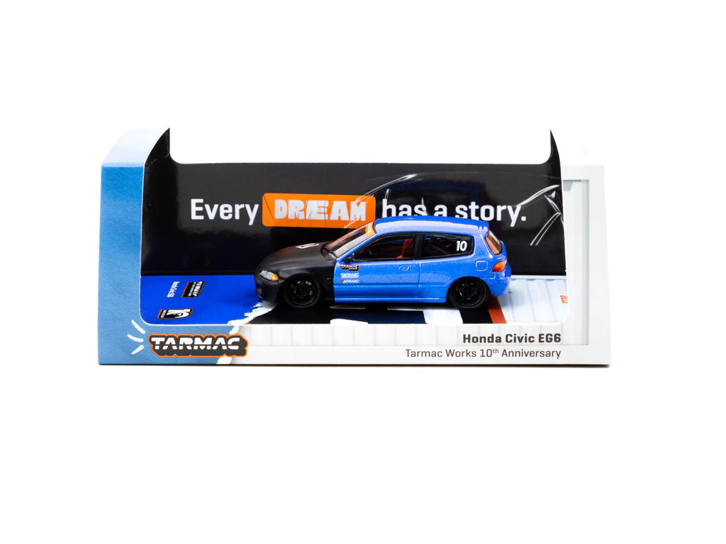 Tarmac Works 1/64 - Honda Civic EG6 Tarmac Works 10th Anniversary - HOBBY64