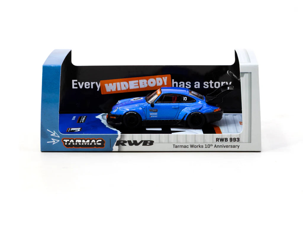 Tarmac Works 1/64 - Porsche RWB 993 Tarmac Works 10th Anniversary - HOBBY64