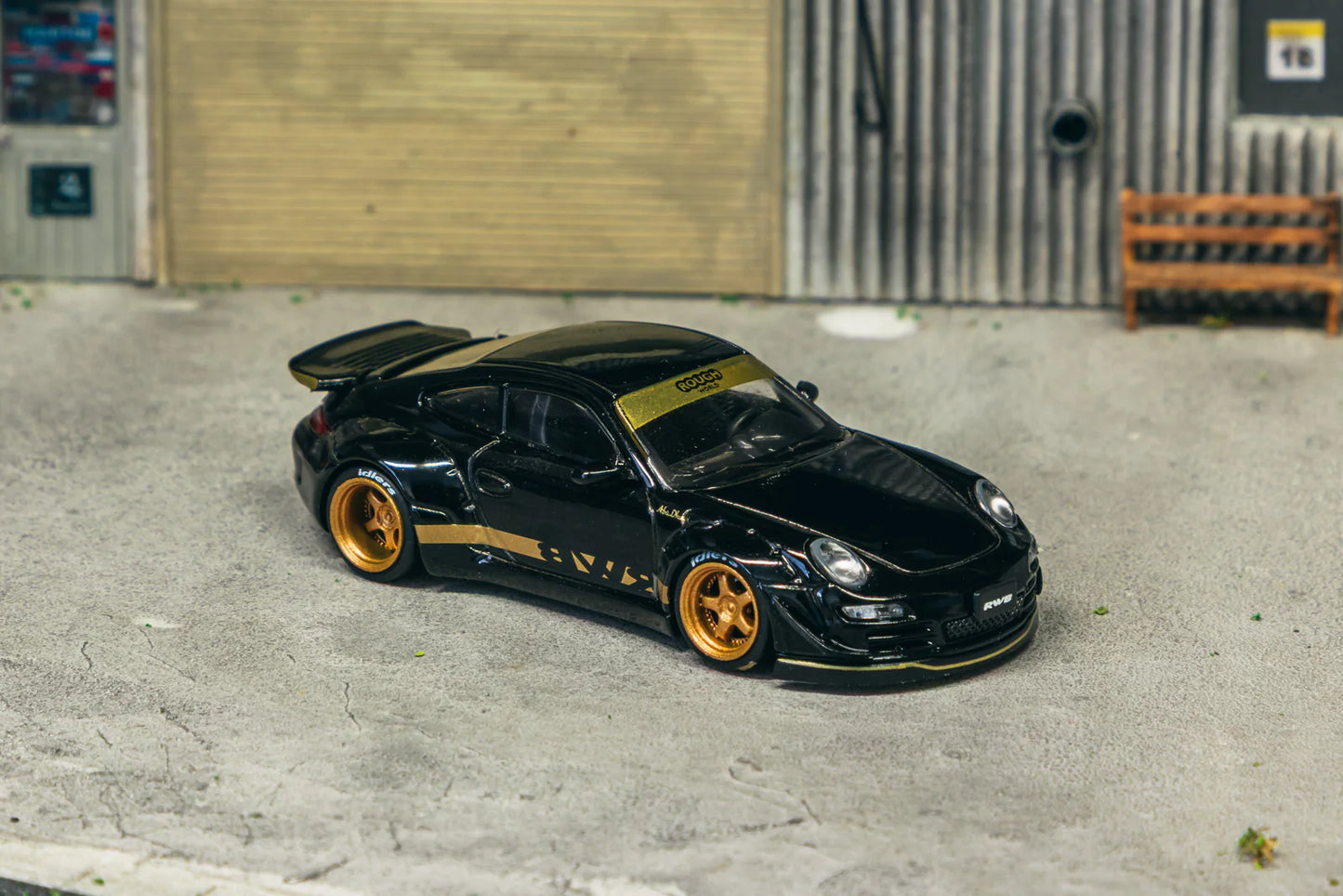 Tarmac Works 1/64 - Porsche 997 RWB Black