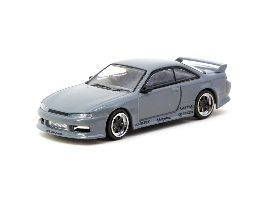 Tarmac Works 1/64 - VERTEX Silvia (S 14) Grey - GLOBAL64