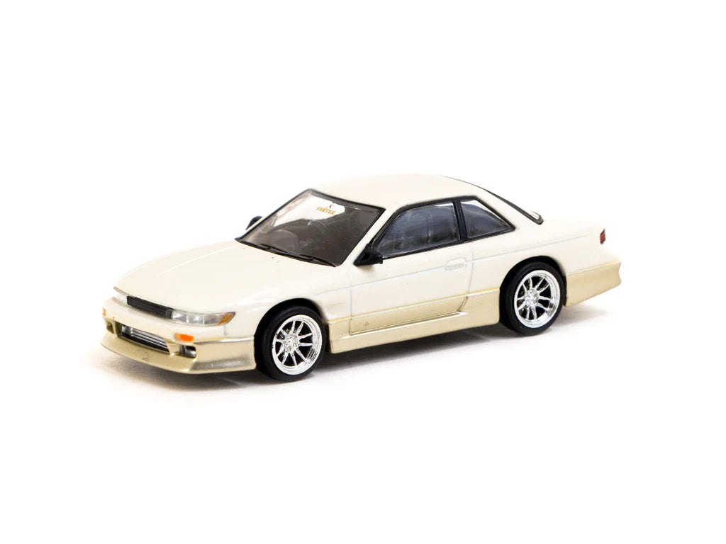 Tarmac Works 1/64 - VERTEX Nissan Silvia S13 White / Gold - Lamley Special Edition