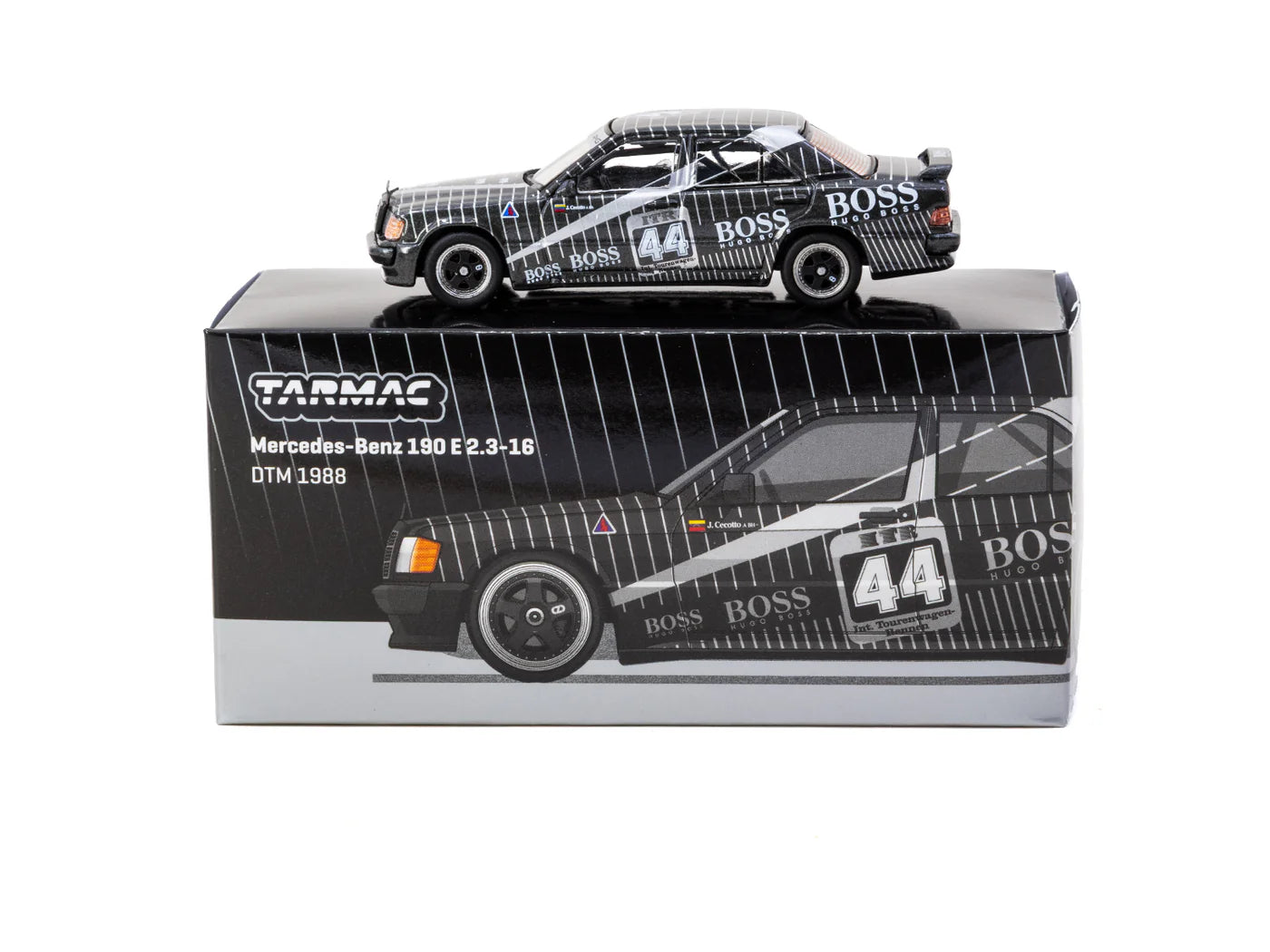 Tarmac Works 1/64 - Mercedes-Benz 190 E 2.3-16 DTM 1988 Johnny Cecotto #44 - GLOBAL64
