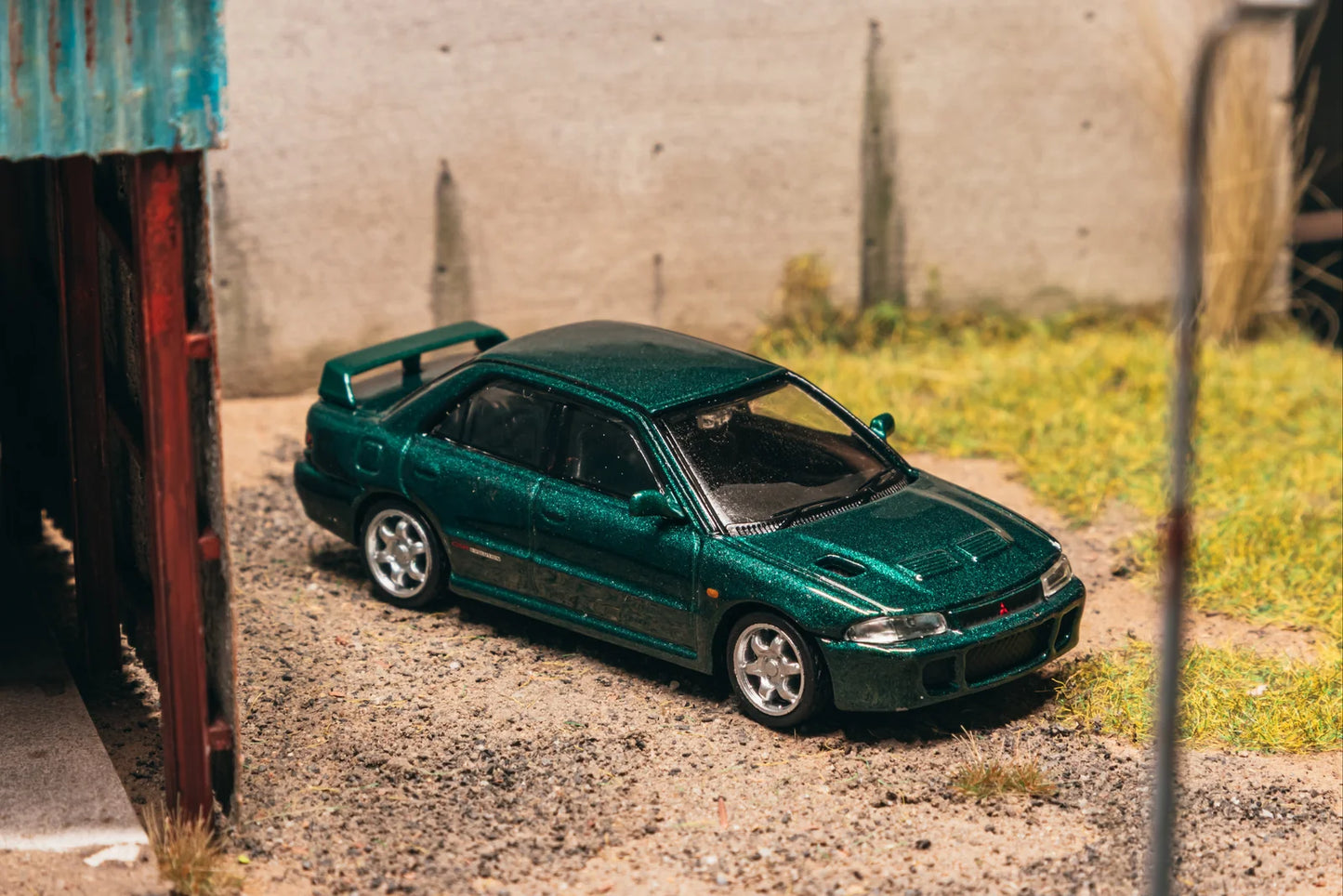 Tarmac Works 1/64 - Mitsubishi Lancer GSR Evolution Green Metallic - GLOBAL64