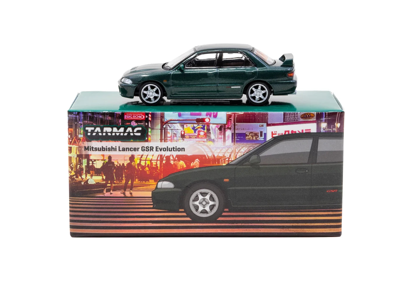 Tarmac Works 1/64 - Mitsubishi Lancer GSR Evolution Green Metallic - GLOBAL64