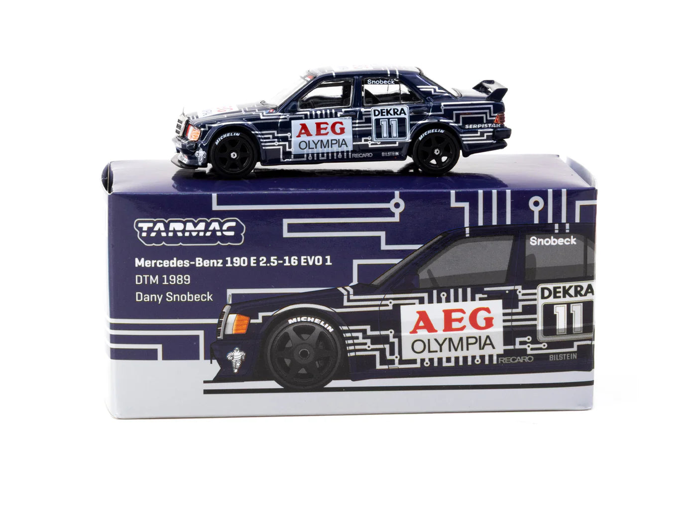 Tarmac Works 1/64 - Mercedes-Benz 190 E 2.5-16 EVO 1 DTM 1989 Dany Snobeck-GLOBAL64