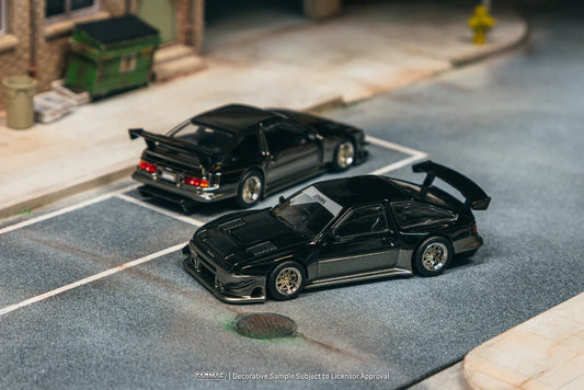 Tarmac Works 1/64 - Toyota Sprinter Trueno AE86 Widebody Black/Grey - Designed by Jon Sibal - Malaysia Special Edition - GLOBAL64