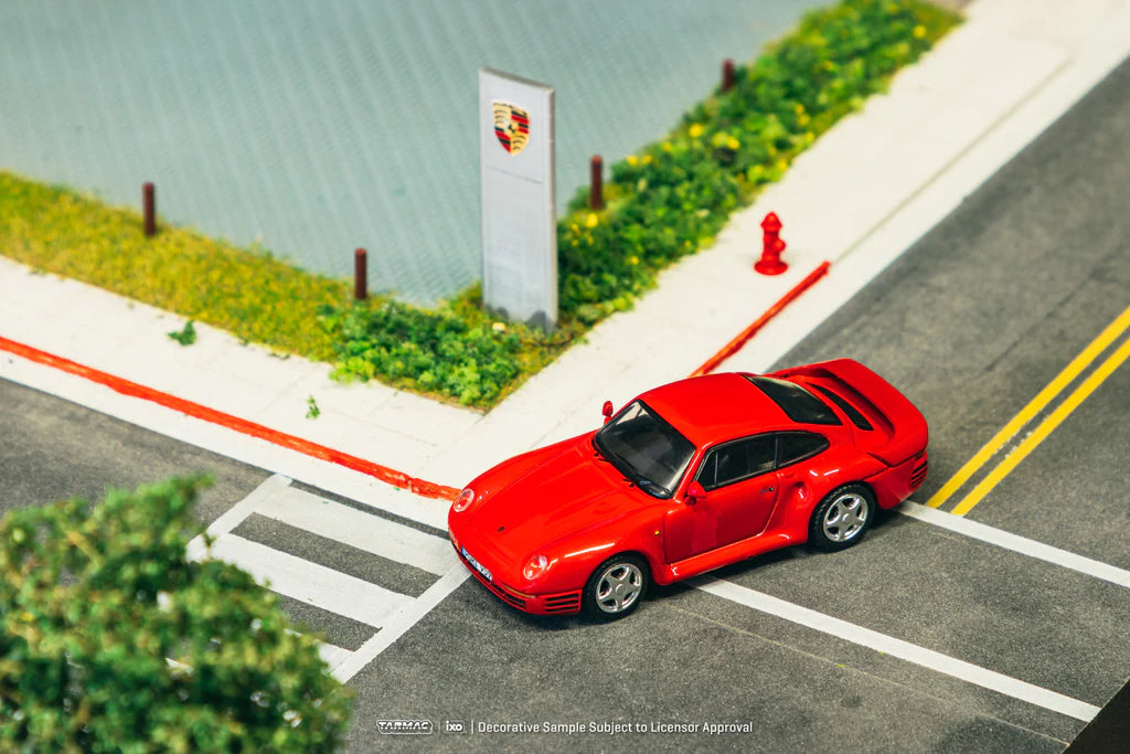 Tarmac Works X iXO Models 1/64 - Porsche 959 Red - GLOBAL64