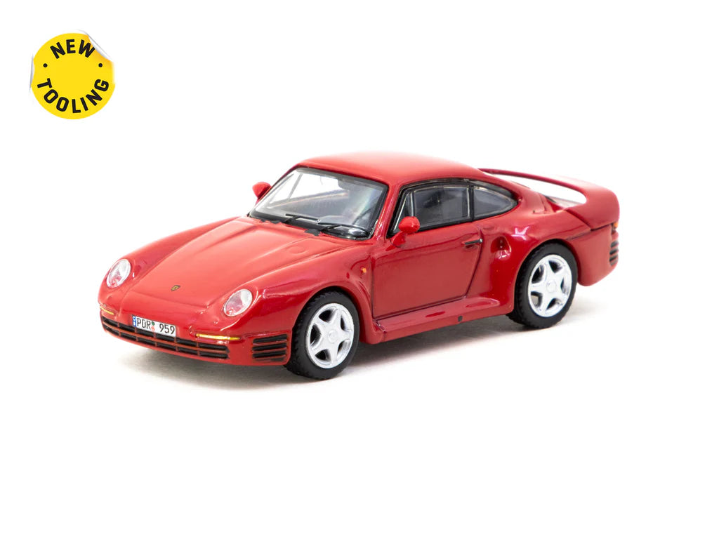Tarmac Works X iXO Models 1/64 - Porsche 959 Red - GLOBAL64