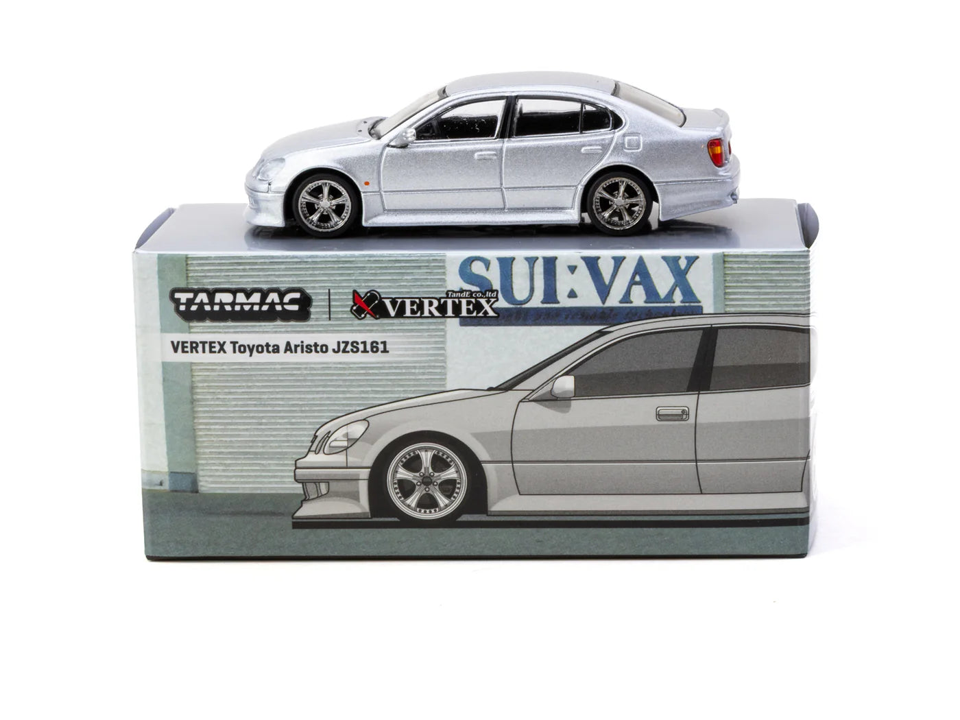 Tarmac Works 1/64 - VERTEX Toyota Aristo JZS161 Silver - GLOBAL64
