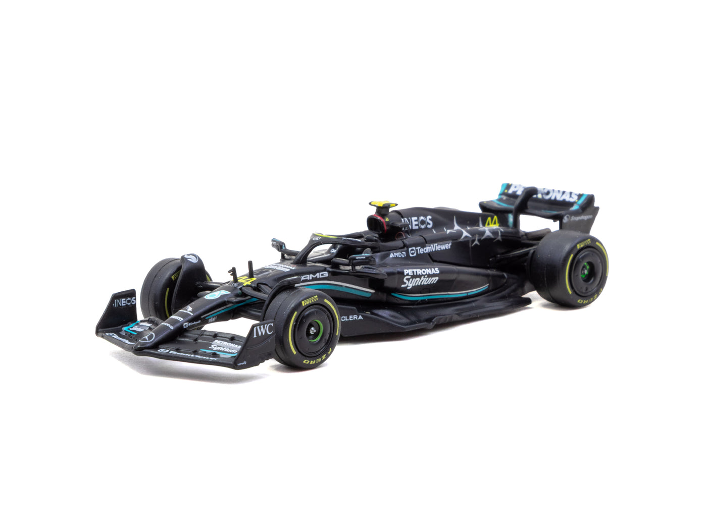 Tarmac Works x iXO Models 1/64 - Mercedes-AMG F1 W14 E Performance Italian Grand Prix 2023 #44 Lewis Hamilton - GLOBAL64