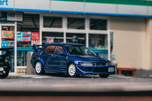 Tarmac Works 1/64 - Mitsubishi Lancer Evolution VI Tommi Makinen Edition Blue - ROAD64